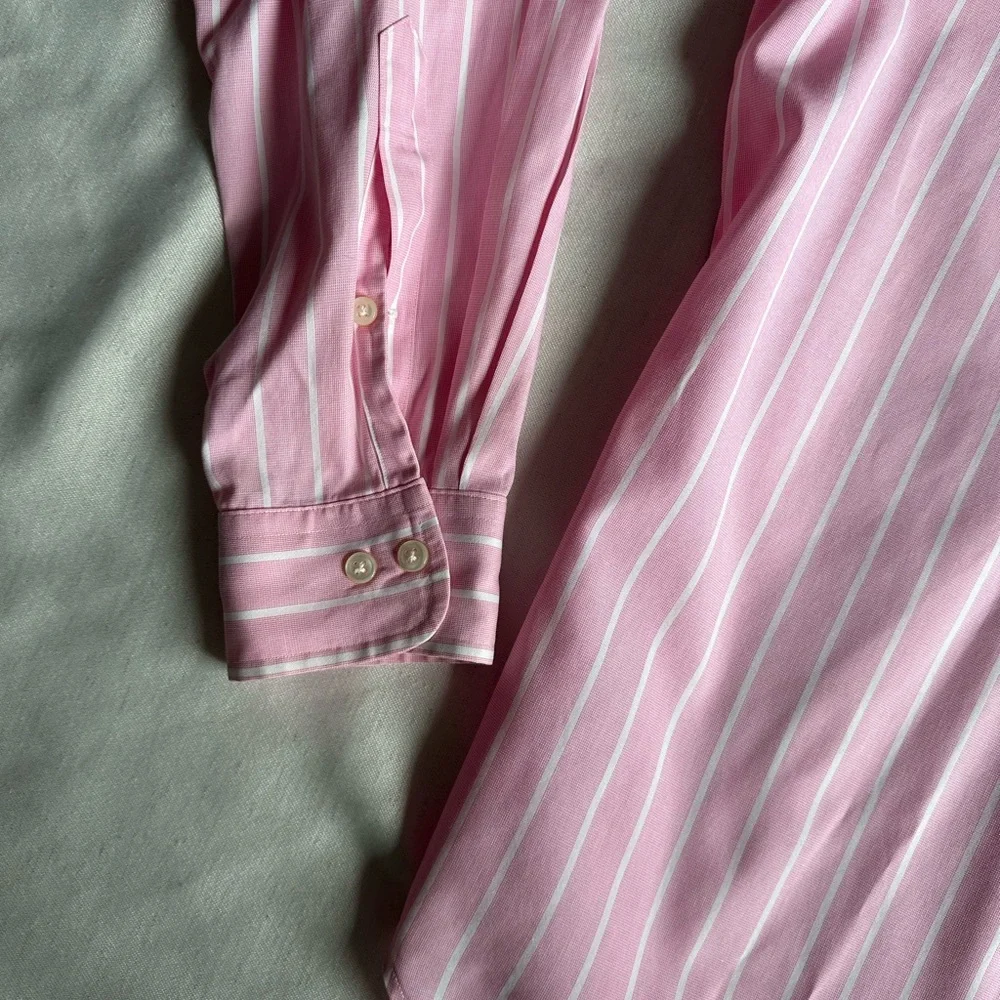 Ralph Lauren Classic Fit Pink with White Stripe - Picture 4 of 4